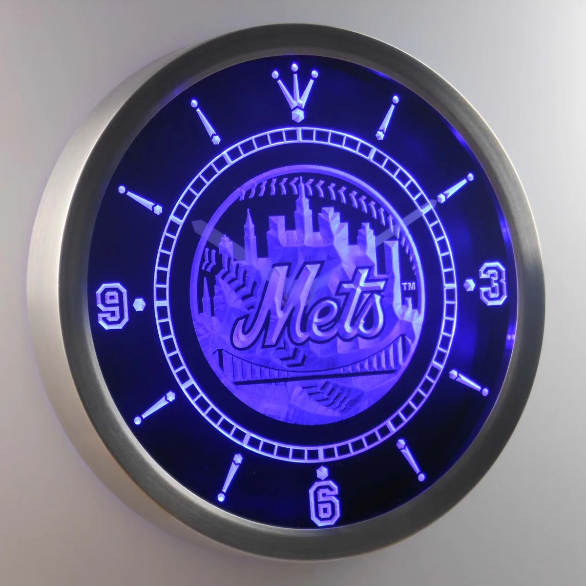 New York Mets LED Neon Wall Clock