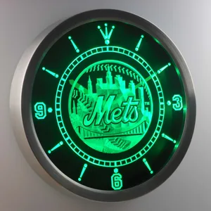 New York Mets LED Neon Wall Clock