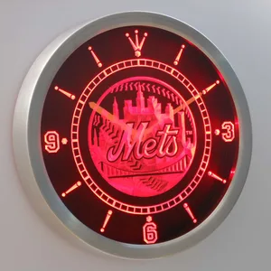 New York Mets LED Neon Wall Clock