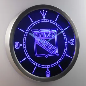 New York Rangers LED Neon Wall Clock
