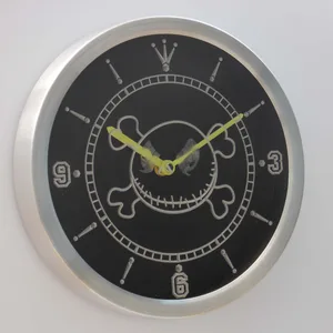 Nightmare Before Christmas Jack Skellington Head LED Neon Wall Clock