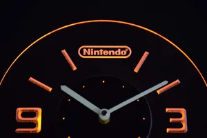 Nintendo Modern LED Neon Wall Clock