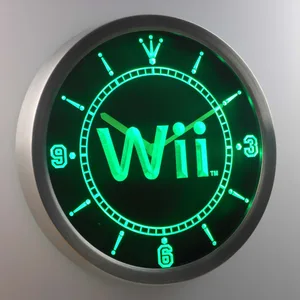 Nintendo Wii LED Neon Wall Clock