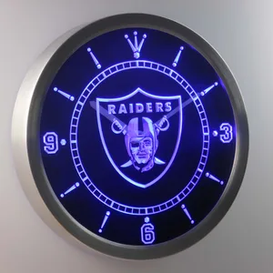 Oakland Raiders LED Neon Wall Clock