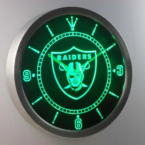 Oakland Raiders LED Neon Wall Clock