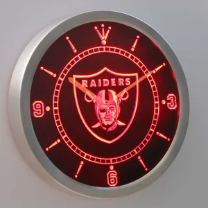 Oakland Raiders LED Neon Wall Clock