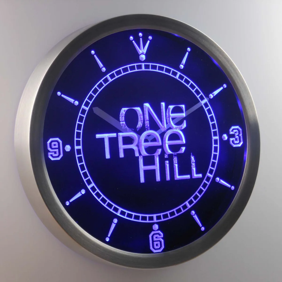 One Tree Hill LED Neon Wall Clock