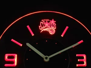 Orlando Magic Modern LED Neon Wall Clock - Legacy Edition