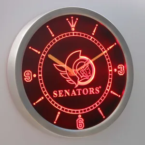 Ottawa Senators LED Neon Wall Clock