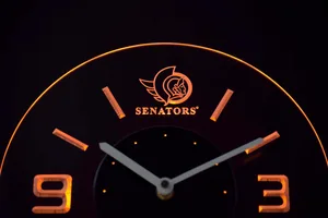 Ottawa Senators Modern LED Neon Wall Clock