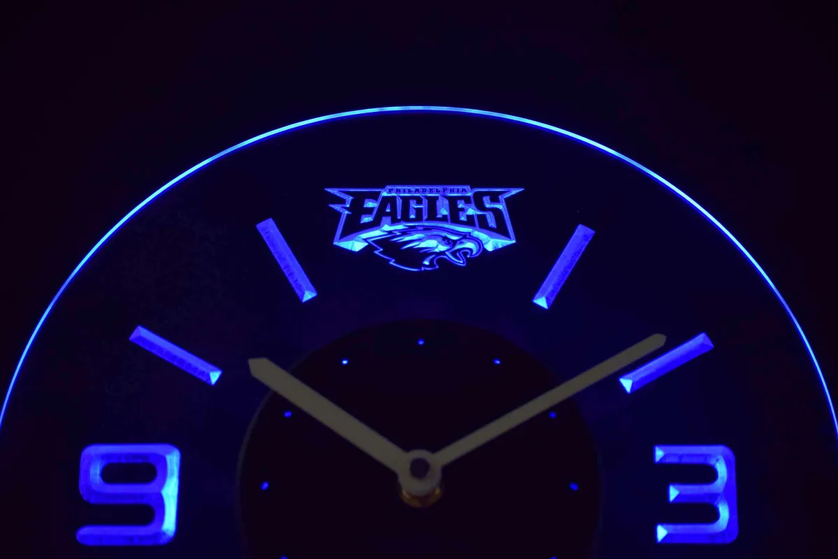 Philadelphia Eagles Modern LED Neon Wall Clock