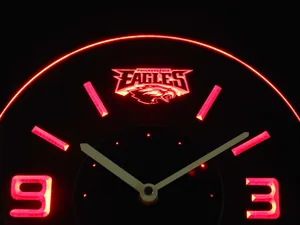 Philadelphia Eagles Modern LED Neon Wall Clock