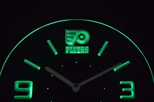 Philadelphia Flyers Modern LED Neon Wall Clock