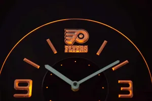Philadelphia Flyers Modern LED Neon Wall Clock