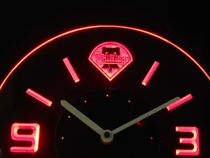 Philadelphia Phillies Modern LED Neon Wall Clock