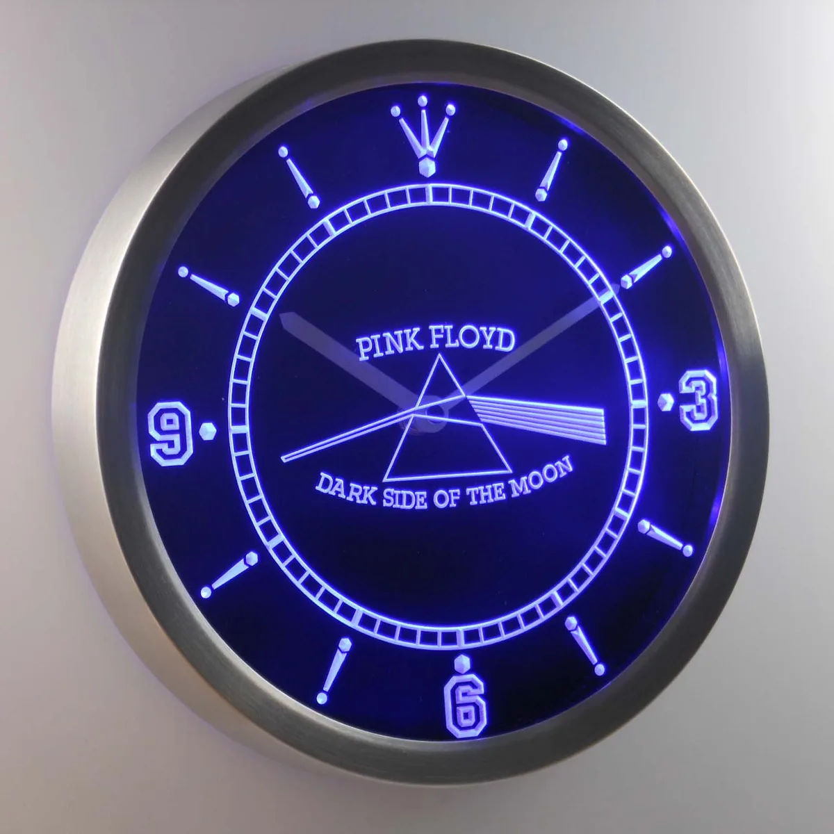 Pink Floyd Dark Side of the Moon LED Neon Wall Clock