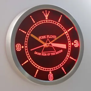 Pink Floyd Dark Side of the Moon LED Neon Wall Clock