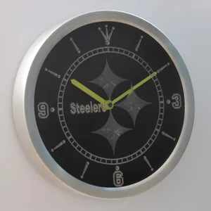 Pittsburgh Steelers LED Neon Wall Clock