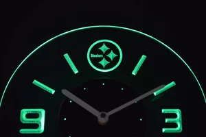 Pittsburgh Steelers Modern LED Neon Wall Clock