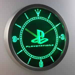 PlayStation PS3 LED Neon Wall Clock