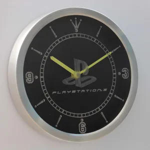 PlayStation PS3 LED Neon Wall Clock