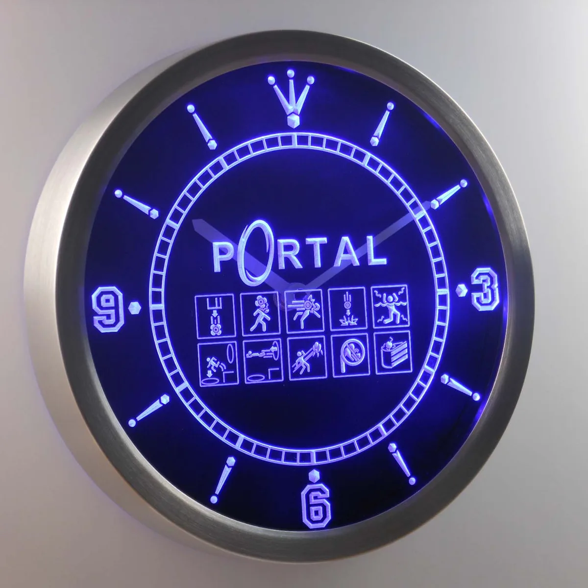 Portal LED Neon Wall Clock
