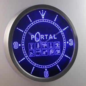 Portal LED Neon Wall Clock