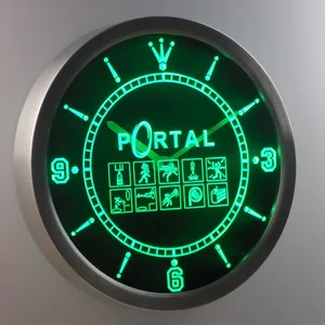 Portal LED Neon Wall Clock