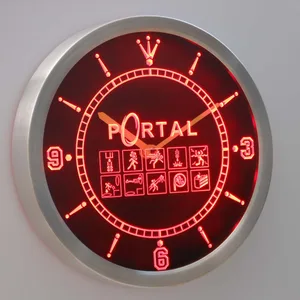Portal LED Neon Wall Clock
