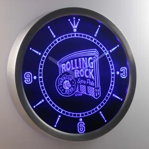 Rolling Rock Extra Pale LED Neon Wall Clock