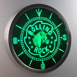 Rolling Rock LED Neon Wall Clock