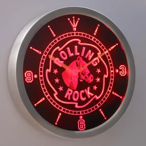 Rolling Rock LED Neon Wall Clock