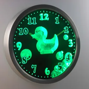 Rubber Ducky LED Neon Wall Clock