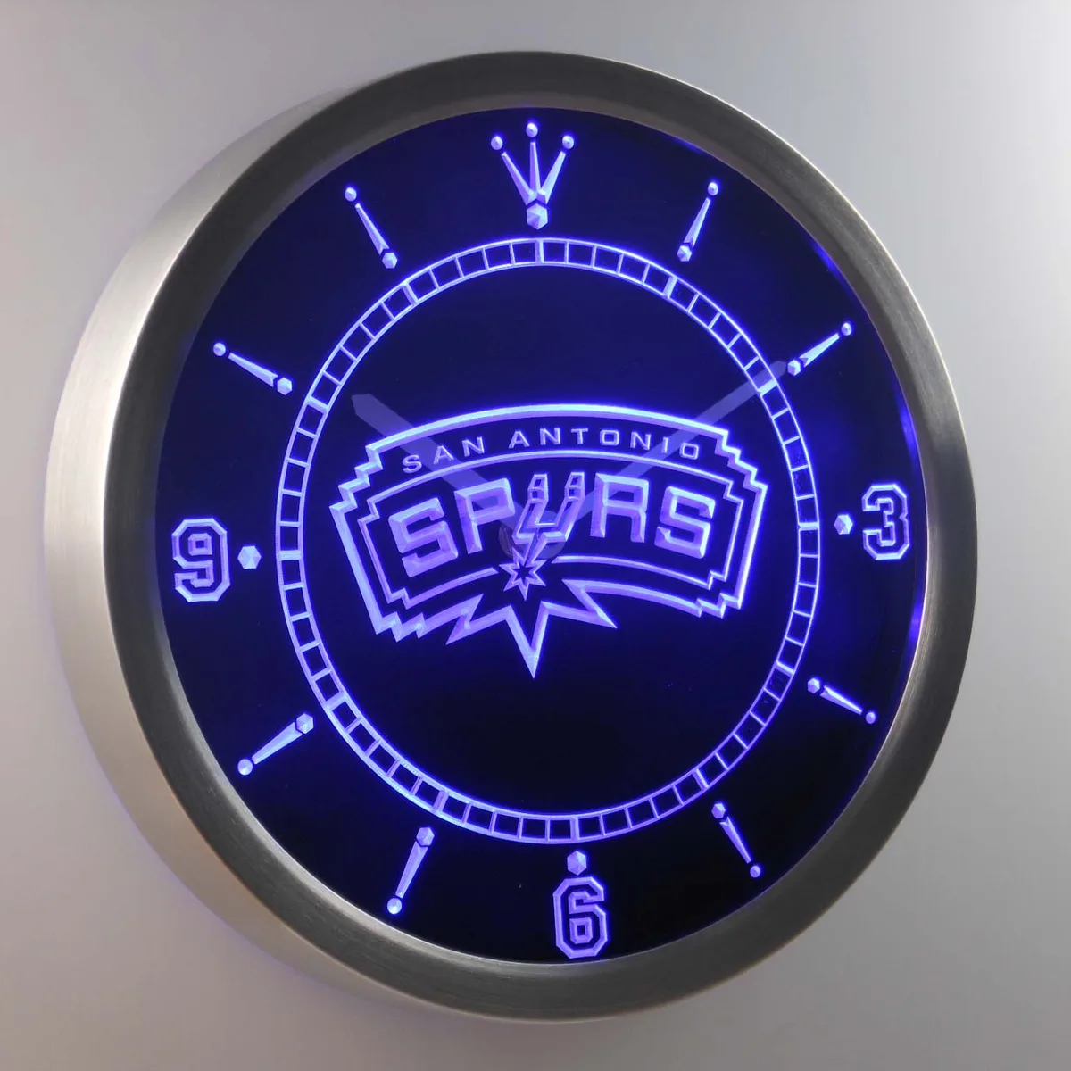 San Antonio Spurs LED Neon Wall Clock