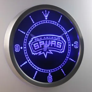 San Antonio Spurs LED Neon Wall Clock