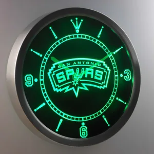 San Antonio Spurs LED Neon Wall Clock