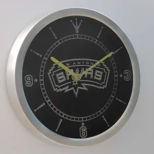 San Antonio Spurs LED Neon Wall Clock