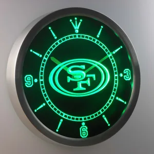 San Francisco 49ers LED Neon Wall Clock