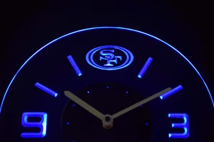 San Francisco 49ers Modern LED Neon Wall Clock