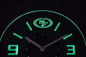San Francisco 49ers Modern LED Neon Wall Clock