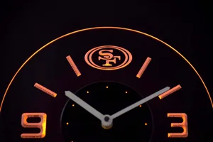 San Francisco 49ers Modern LED Neon Wall Clock
