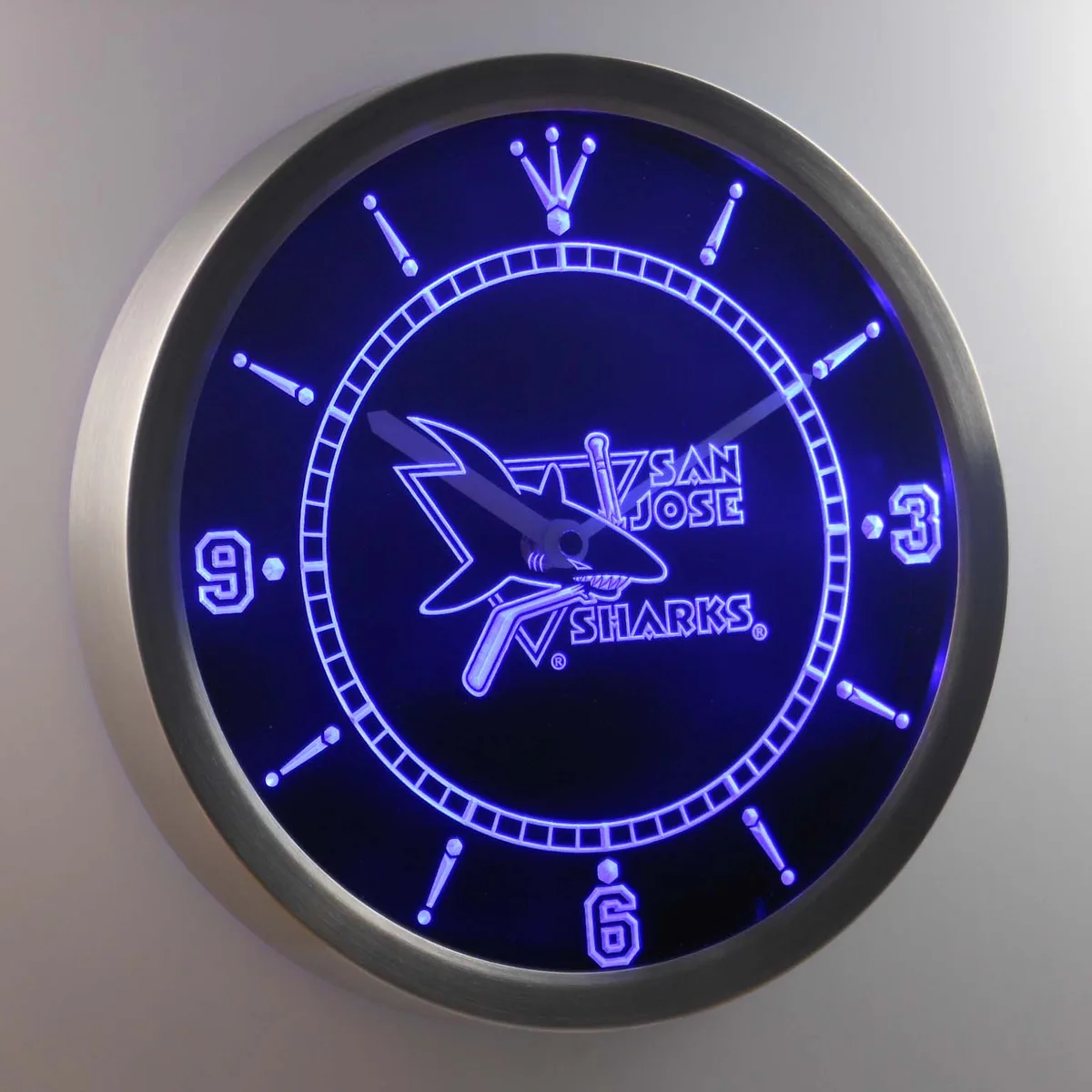 San Jose Sharks LED Neon Wall Clock