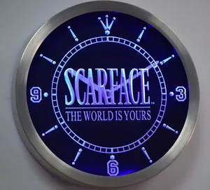 Scarface The World is Yours LED Neon Wall Clock