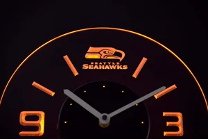 Seattle Seahawks Modern LED Neon Wall Clock