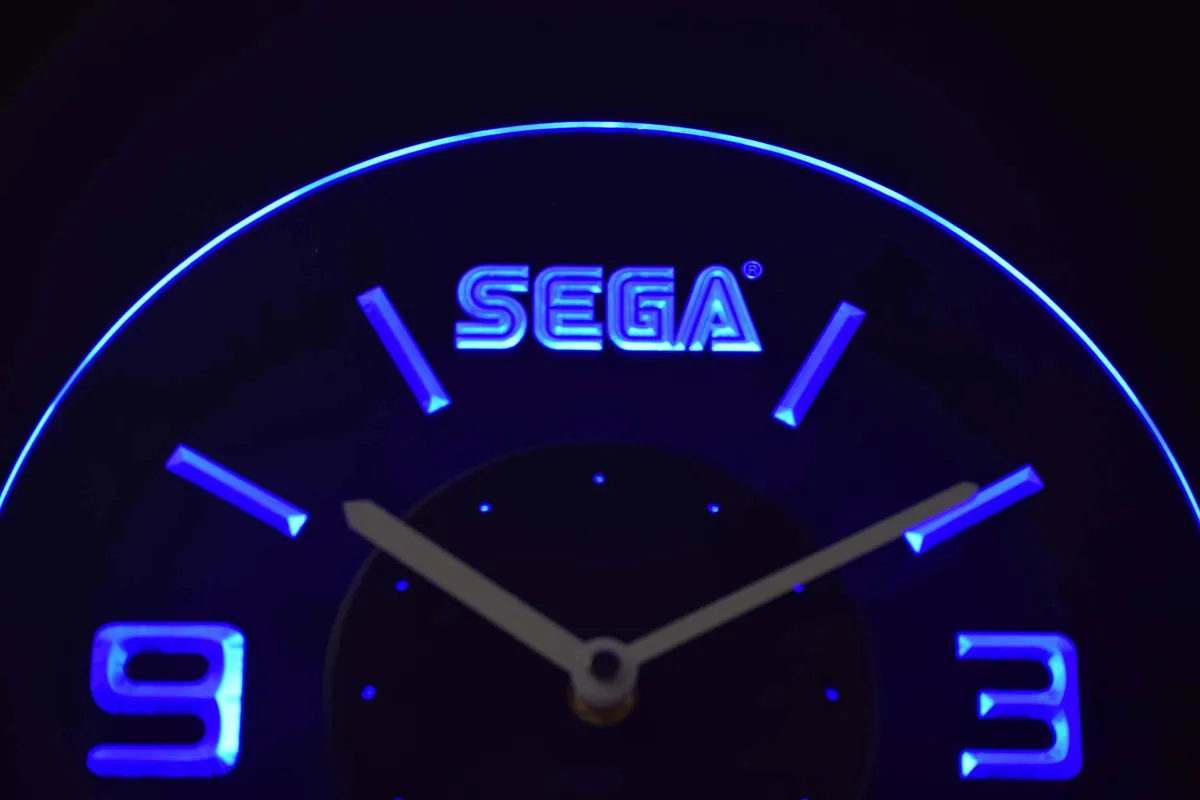 Sega Modern LED Neon Wall Clock