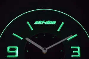 Ski Doo Modern LED Neon Wall Clock