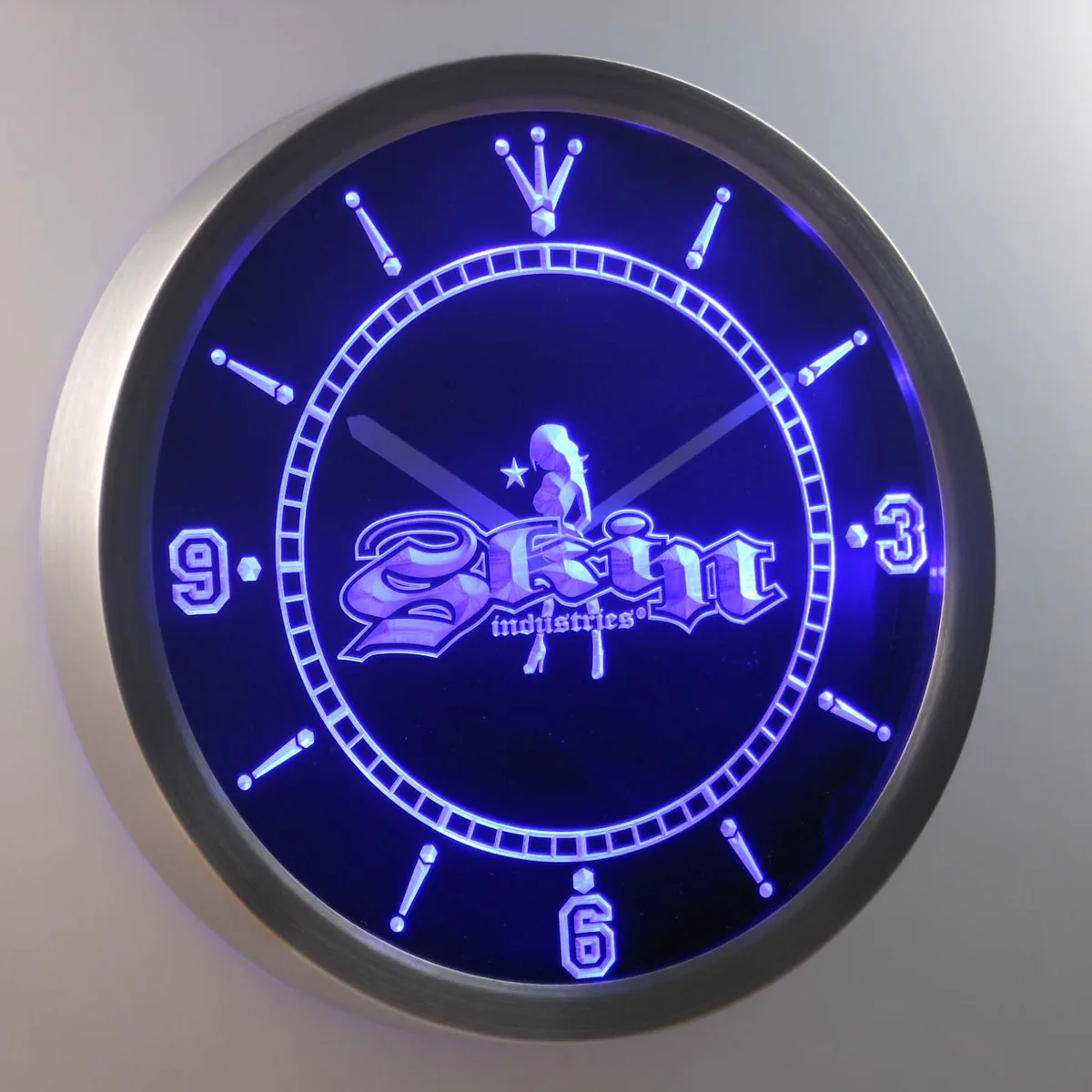 Skin Industries 2 LED Neon Wall Clock