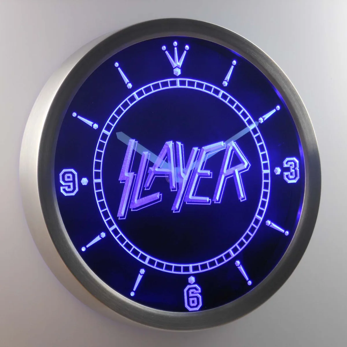 Slayer LED Neon Wall Clock
