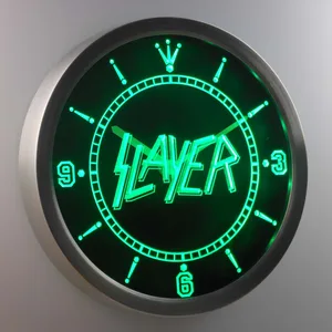 Slayer LED Neon Wall Clock