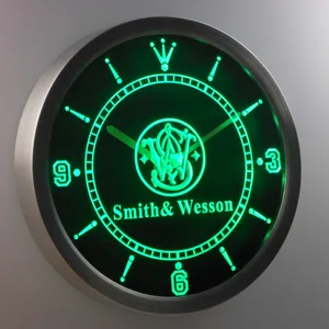 Smith & Wesson LED Neon Wall Clock